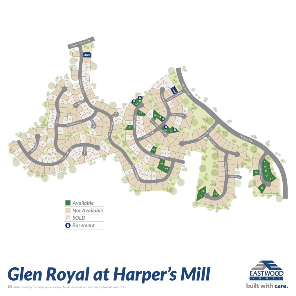 Glen Royal At Harpers Mill Chesterfield, VA Homes For Sale Eastwood Homes